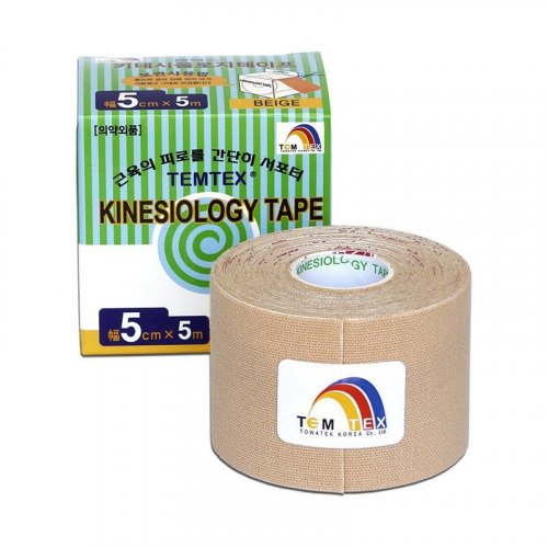 TEMTEX kinesio tape Classic, béžová tejpovací páska 5cm x 5m