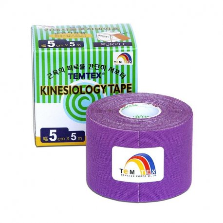 TEMTEX kinesio tape Classic, fialová tejpovací páska 5cm x 5m