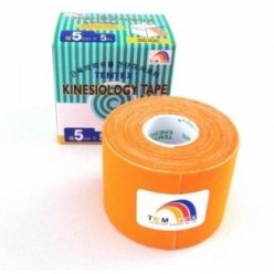 TEMTEX kinesio tape Tourmaline, oranžová tejpovací páska 5cm x 5m