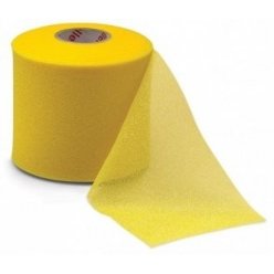 MUELLER MWrap® Colored, podtejpovací molitanová páska žlutá 7cm x 27,4m