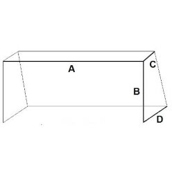 Síť kopaná 3x2x0.8x1.2m / 4mm Mini 4