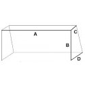 Síť kopaná 3x2x0.8x1.2m / 4mm Mini 4