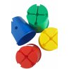Plastový kbelíček s mnohostranným využitím k překážkovým drahám Vário. Lze jej nasadit nebo navléknout na tyče 25 mm. Pokud se kbelík otočí dnem nahoru jde použít jako metu, držák plochého kruhu, základnu na tyč nebo je tyčemi propojit. Můžete zakoupit 1 kus nebo sadu 4 barev.