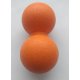 Dual ball - masážní míček burák 12x6 cm - mix barev