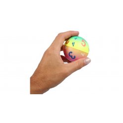 Pěnový míček 6 cm - Rainbow čísla