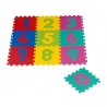 Pěnové puzzle - podlahové desky 30x30 cm s motivem číslic z omyvatelného a antibakteriálního materiálu. Skládací zámkové žíněnky jsou vhodné do předškolních zařízení, dětských léčebných stacionářů i pro domácí didaktickou výuku dětí předškolního věku, k poznávání barev, písmen, čísel, zvířat a věcí.