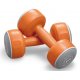 Činky plast HM108 2x2kg oranžové - pár